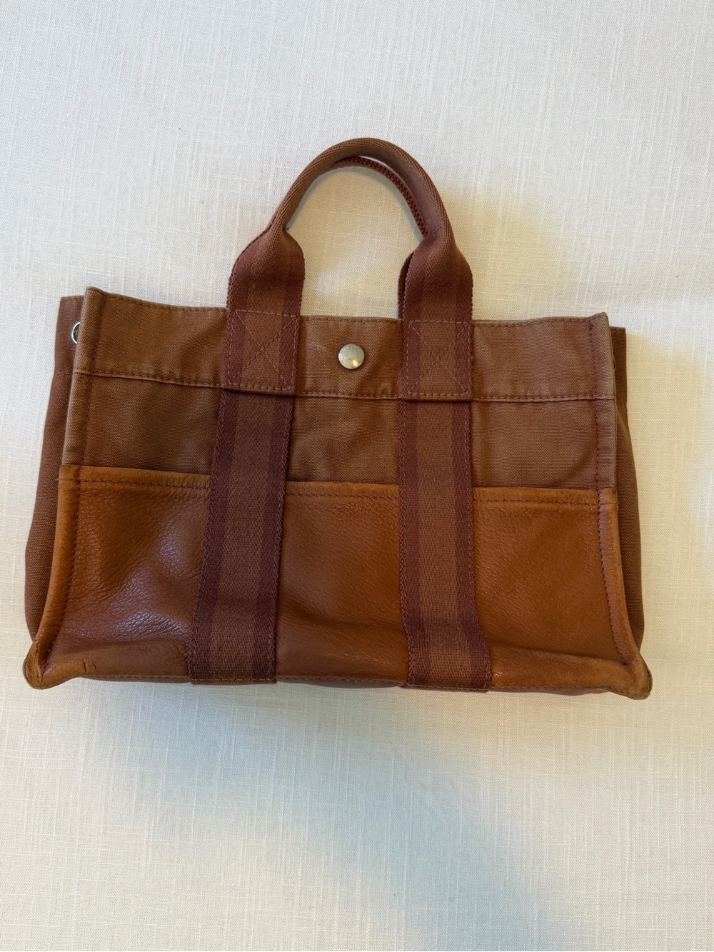 Hermes Toile H & Clemence Fourre-tout pm
